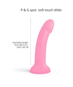 Love To Love Dildolls Glitzy 7 In. Silicone Dildo Pink Glitter