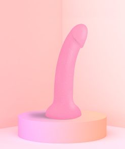 Love To Love Dildolls Glitzy 7 In. Silicone Dildo Pink Glitter