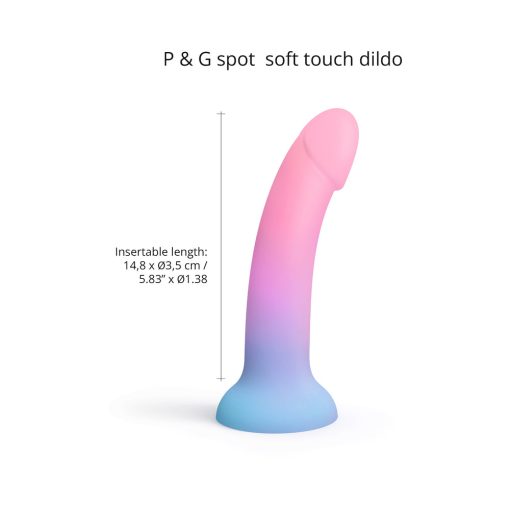 Love To Love Dildolls Utopia 7 In. Silicone Dildo Gradient Pastels - Image 3