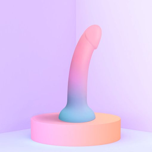 Love To Love Dildolls Utopia 7 In. Silicone Dildo Gradient Pastels - Image 5