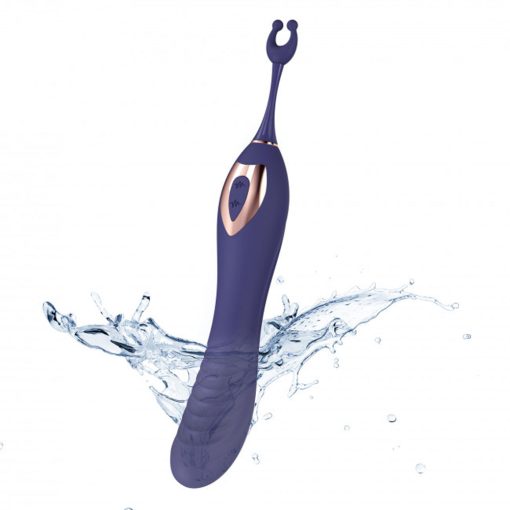 Love To Love O Mega Silicone Multi-Function Vibrator And Clitoral Stimulator Midnight Indigo - Image 3