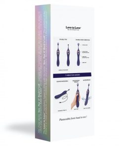 Love To Love O Mega Silicone Multi-Function Vibrator And Clitoral Stimulator Midnight Indigo