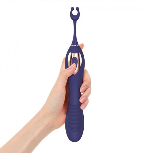 Love To Love O Mega Silicone Multi-Function Vibrator And Clitoral Stimulator Midnight Indigo - Image 6