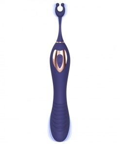 Love To Love O Mega Silicone Multi-Function Vibrator And Clitoral Stimulator Midnight Indigo