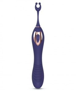 Love To Love O Mega Silicone Multi-Function Vibrator And Clitoral Stimulator Midnight Indigo