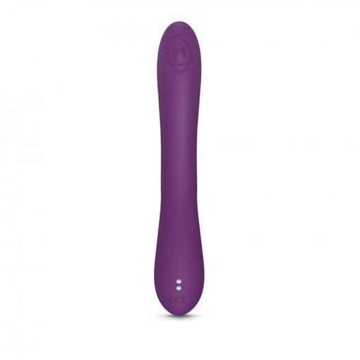 Love To Love Bunny & Clyde Rechargeable Tapping Rabbit Silicone Vibrator Purple Rain - Image 4