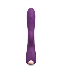 Love To Love Bunny & Clyde Rechargeable Tapping Rabbit Silicone Vibrator Purple Rain