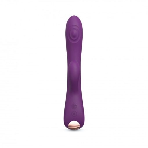 Love To Love Bunny & Clyde Rechargeable Tapping Rabbit Silicone Vibrator Purple Rain - Image 6