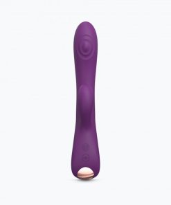 Love To Love Bunny & Clyde Rechargeable Tapping Rabbit Silicone Vibrator Purple Rain