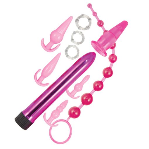 Pink Elite Collection Anal Play Kit Pink - Image 3