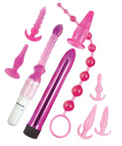 Pink Elite Collection Supreme Anal Play Kit Pink