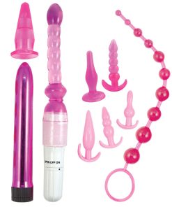 Pink Elite Collection Supreme Anal Play Kit Pink