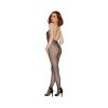 Dreamgirl Seamless Fishnet Bodystocking With Halter Neck
