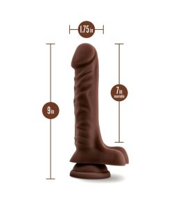 Loverboy The Dj Realistic 9 In. Dildo With Balls Brown