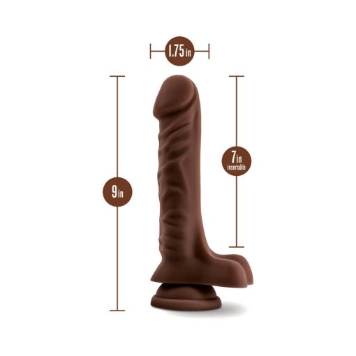 Loverboy The Dj Realistic 9 In. Dildo With Balls Brown - Image 6