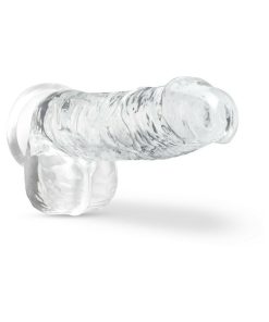 Naturally Yours Crystalline 6 In. Dildo With Balls Diamond