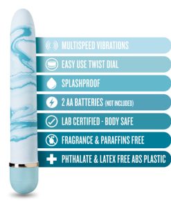 The Collection Blueberry Haze Slimline Vibrator Blue