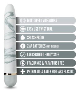 The Collection Swept Away Slimline Vibrator White