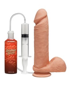 The D Perfect D Squirting 8 In. With Balls Ultraskyn Vanilla