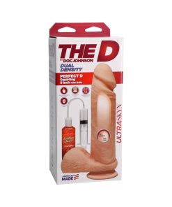 The D Perfect D Squirting 8 In. With Balls Ultraskyn Vanilla