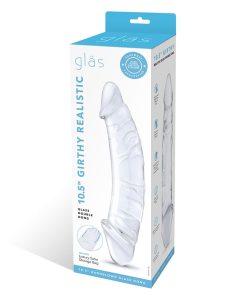 Glas 10.5 In. Girthy Realistic Glass Double Dong Dildo