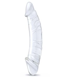 Glas 10.5 In. Girthy Realistic Glass Double Dong Dildo