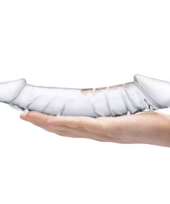 Glas 10.5 In. Girthy Realistic Glass Double Dong Dildo