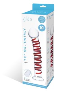 Glas 10 In. Mr. Swirly Glass Dildo
