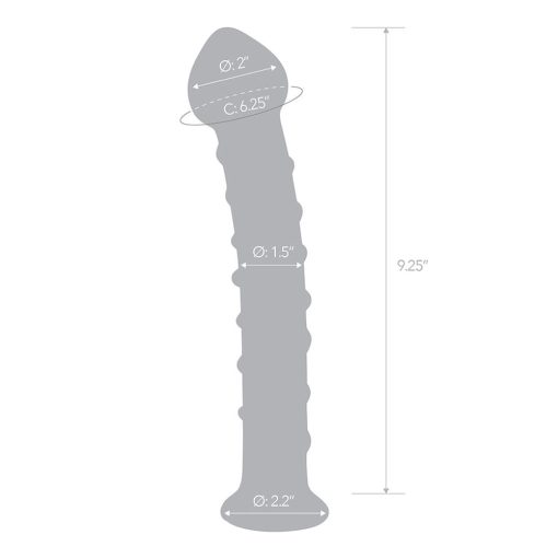 Glas 10 In. Mr. Swirly Glass Dildo - Image 8
