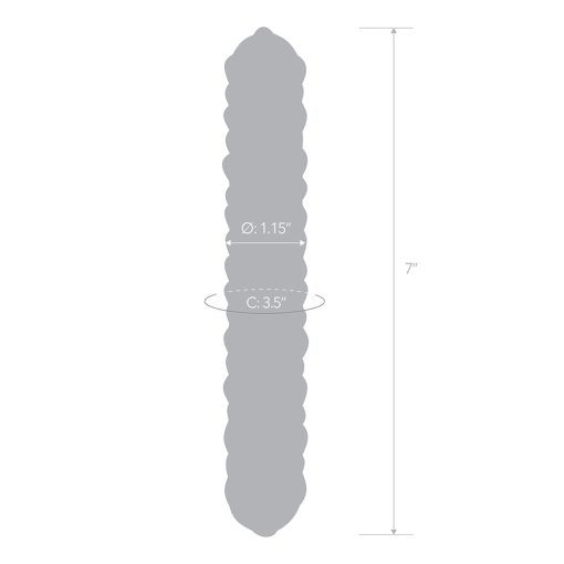Glas 9 In. Purple Rose Nubby Glass Dildo - Image 8