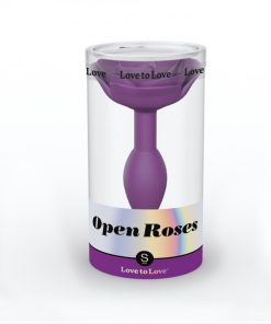 Love To Love Open Roses Silicone Anal Plug Purple Rain S