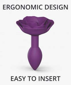 Love To Love Open Roses Silicone Anal Plug Purple Rain S
