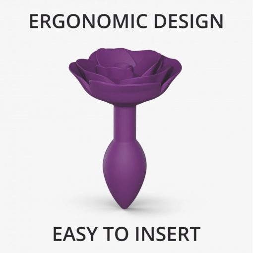Love To Love Open Roses Silicone Anal Plug Purple Rain S - Image 2