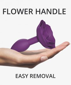 Love To Love Open Roses Silicone Anal Plug Purple Rain S