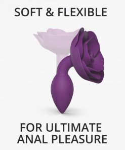 Love To Love Open Roses Silicone Anal Plug Purple Rain S