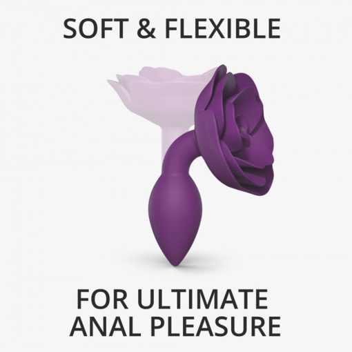Love To Love Open Roses Silicone Anal Plug Purple Rain S - Image 4