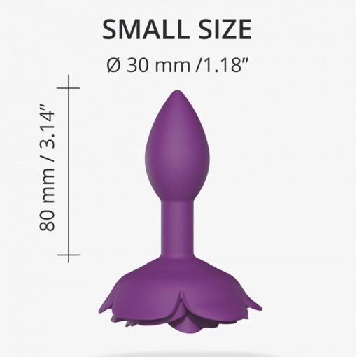 Love To Love Open Roses Silicone Anal Plug Purple Rain S - Image 5