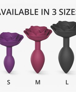 Love To Love Open Roses Silicone Anal Plug Purple Rain S