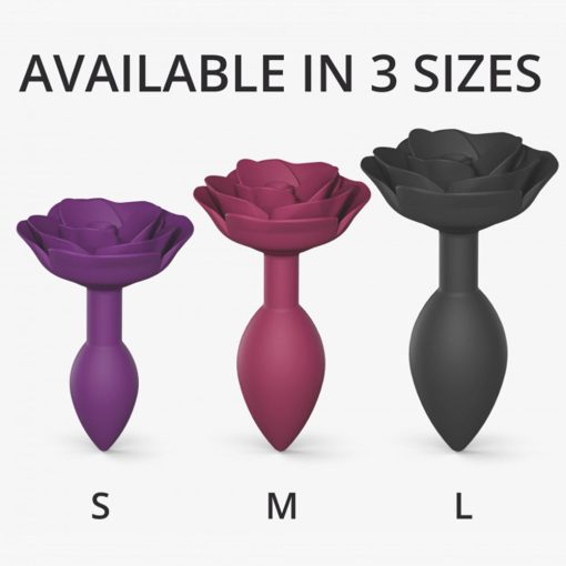 Love To Love Open Roses Silicone Anal Plug Purple Rain S - Image 6