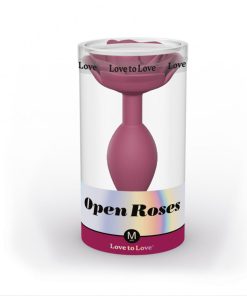 Love To Love Open Roses Silicone Anal Plug Plum Star M