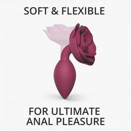 Love To Love Open Roses Silicone Anal Plug Plum Star M - Image 2