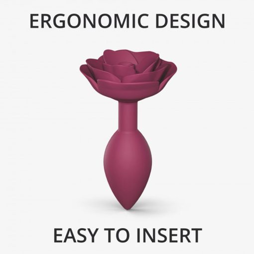 Love To Love Open Roses Silicone Anal Plug Plum Star M - Image 5