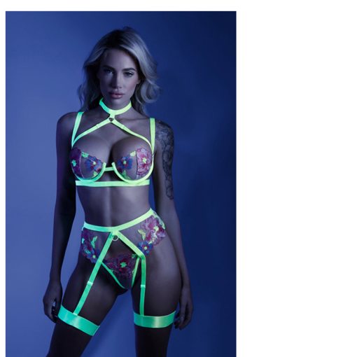 Garter Belt Neon Chartreuse S/M