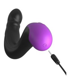 Anal Fantasy Elite Collection Rechargeable Silicone Hyper-Pulse P-Spot Massager Black