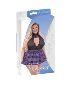 Magic Silk Dress Up Sex Ed Costume Purple Queen Size