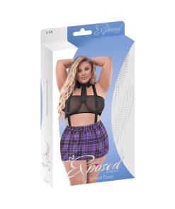 Magic Silk Dress Up School Daze Costume Purple Queen Size