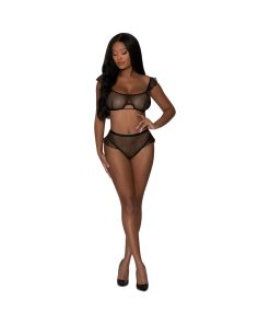 Magic Silk Girl Next Door Bralette & Panty Black L/Xl