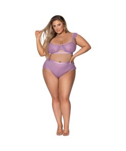 Magic Silk Girl Next Door Bralette & Panty Lilac Queen Size