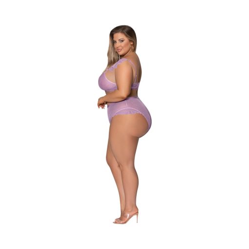 Magic Silk Girl Next Door Bralette & Panty Lilac Queen Size - Image 2