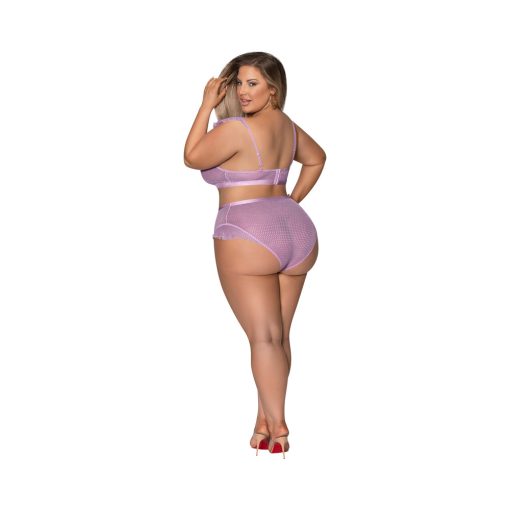 Magic Silk Girl Next Door Bralette & Panty Lilac Queen Size - Image 3